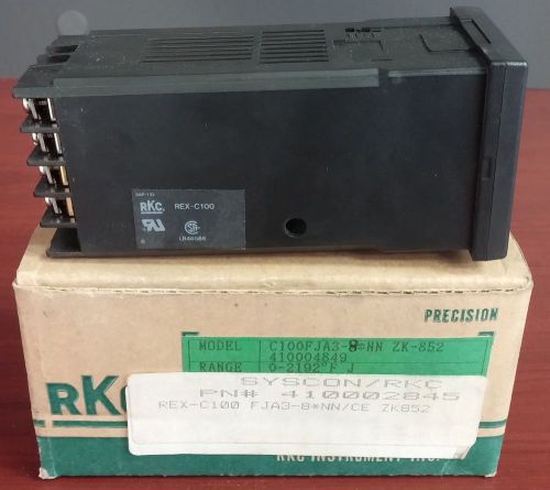 Syscon RKC REX C100 C100FJA3 8*NN ZK852  0-2192F (0-1200C )Tempreture Controller