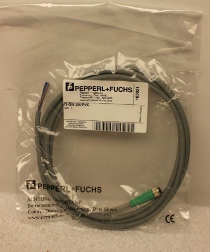 Pepperl + Fuchs V3-GM-2M-PVC Cordset Cabe **FACTORY SEALED**  V3GM2MPVC