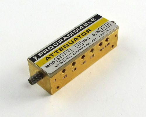 Lucas Weinschel 3201-1 Programmable Attenuator 12 VDC FOR PARTS / REPAIR