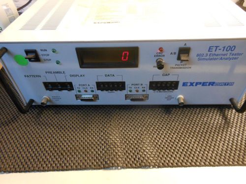 Experdata netcom systems et-100 802.3 ethernet tester/ analyzer et-100lnb for sale