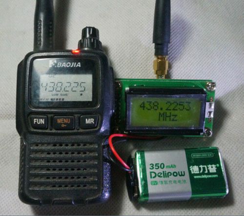 High Precision LCD RF Frequency Counter with Antenna for Ham Radio Hobbist