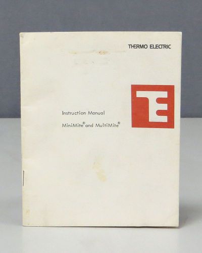 Thermo Electric MiniMite &amp; MultiMite Instruction Manual