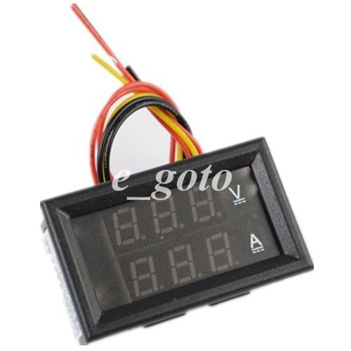 DC 4.5-30V 0-50A Dual LED Digital Volt meter Ammeter Voltage