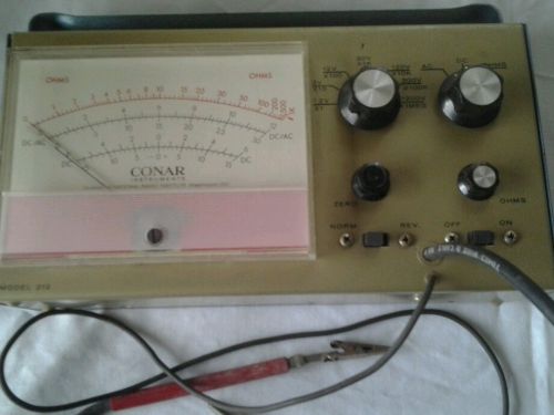 Vintage Conar ac/dc+Ohms electronic tester Model 212