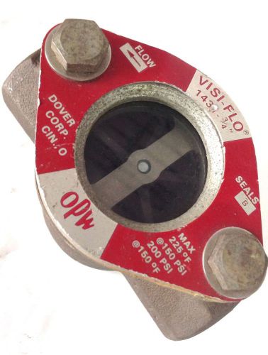 Opw visi-flo * flow meter * 1430 - 3/4&#034; for sale