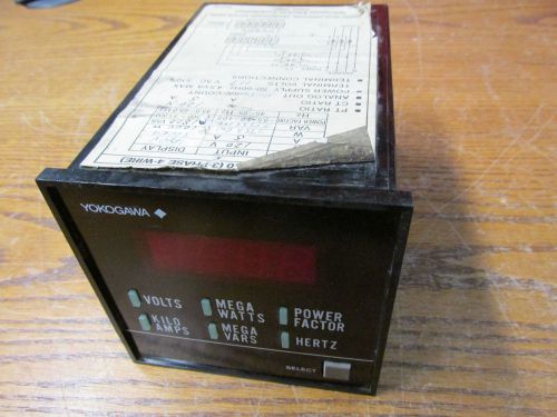 Yokogawa 2354-40-4004-14DBY Panel Meter 6 Function DPI 120V 5A