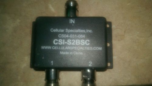 Cellular Specialties CS04-031-084 3-way Signal Splitter, CSI-S2BSC