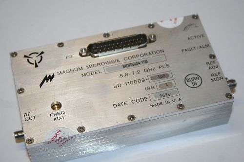 HARRIS MAGNUM, SD-110009-108, 5.8-7.2, ISS 1,  GHZ PLS OSC, SMA