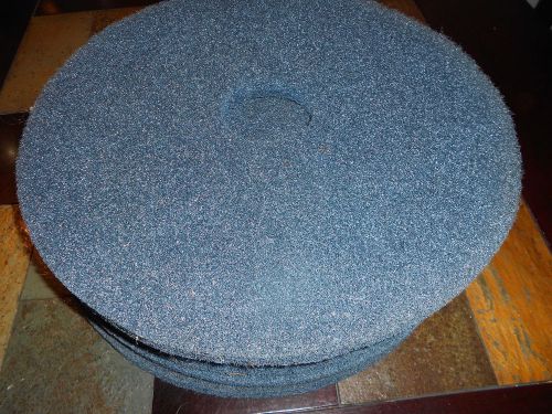 17&#034; BLUE BUFF FLOOR MAINTENANCE SCRUBBER PADS ( 5 pads)