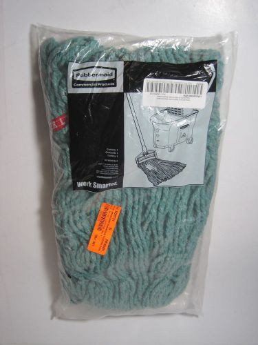 Rubbermaid Green Swinger Loop Shrinkless Wet Mop Head FGC21206GR00 NIB