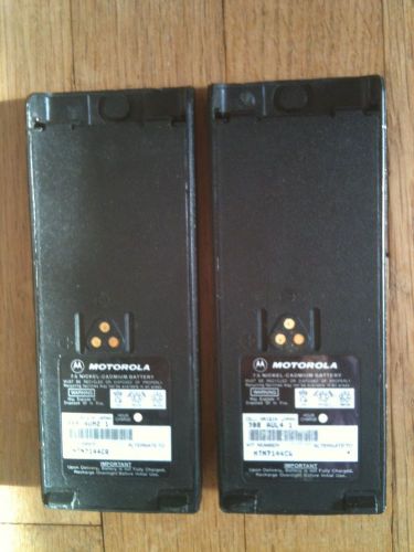 2 MOTOROLA BATTERIES NTN7144CR FOR HT HANDIE TALKIE, WORK GOOR!