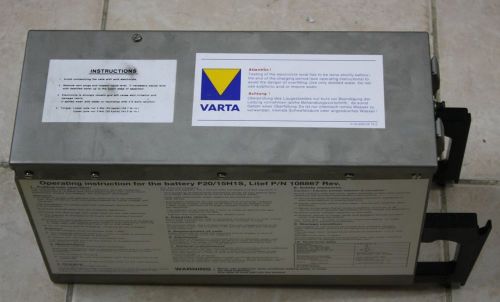 Aircraft Jet VHB VARTA NiCd Nickel Cadmium Battery 24V 15Ah F20/15H1S 108867