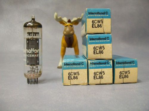 6CW5 / EL86 International C Vacuum Tubes  Lot of 5