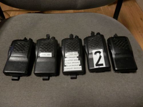 5 Vertex VX-210 16 Channel 450-490Mhz UHF Handheld Radios For Parts