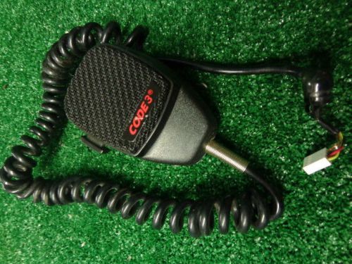 Code 3 Federal Signal Siren PA Palm Mic with 4 pin molex plug  #1