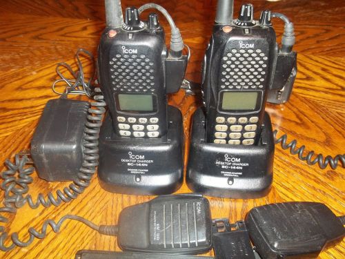 2 x icom ic-f30gt tech special 256ch, 5w vhf 136-174 mhz, wide/narrow deviation for sale