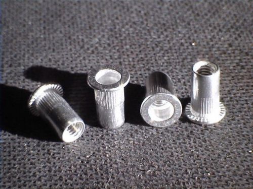 Blind rivet nuts M4 4mm alum 25pc FREE S&amp;H (rivnuts riv nut nutsert nutserts)