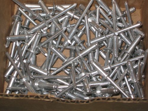 100 count aluminum pop rivets 3/8 head 3/16 inch rivet new #au03 for sale