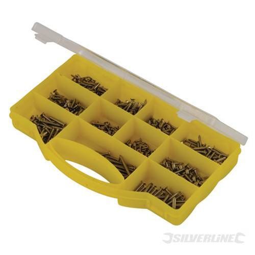 570Pc Silverline A2 Stainless Steel Self Tapping Tappers Screw Set Heavy Duty