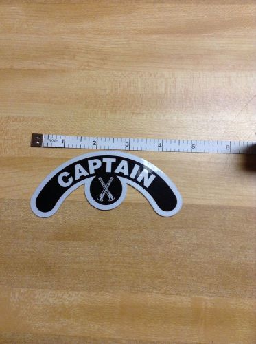 FIRE HELMET DECALS small Stix Captain