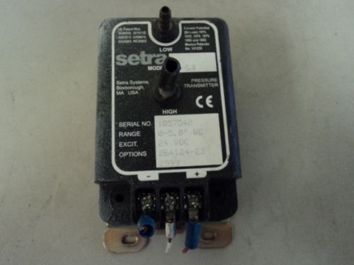 SETRA SYSTEMS MODEL C264-5.0 PRESSURE TRANSMITTER 24VDC