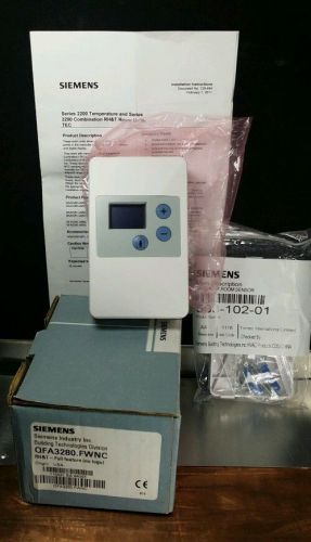 New siemens room sensor rh&amp;t room unit base assembly tec qfa3280fwnc 563-102-01 for sale