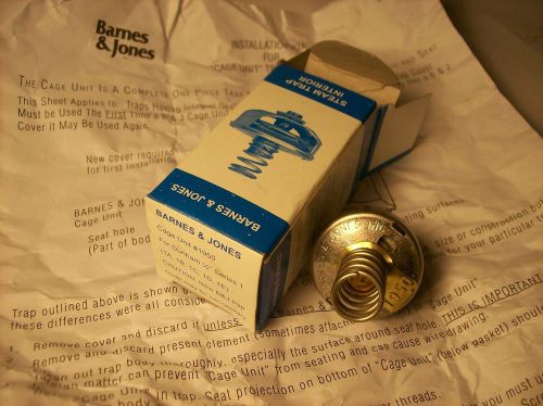 Barns &amp; Jones Cage Unit # 1950 Steam Trap Interior NEW