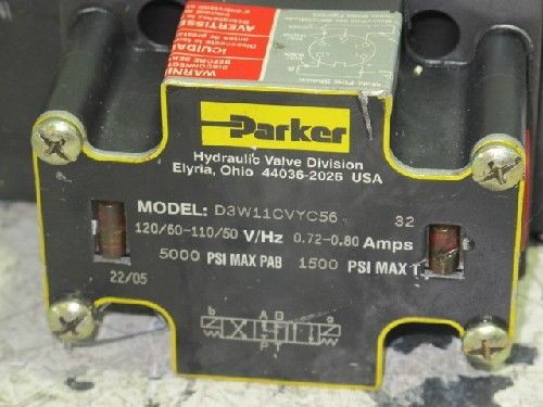 PARKER D3W11CVYC56 HYDRAULIC DIRECTIONAL CONTROL VALVE (NEW NO BOX)