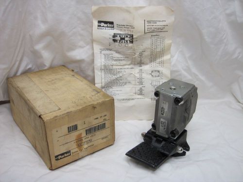 Parker cc737b foot operated valve neumatic 3/8 4 way 2 position nos free ship us for sale