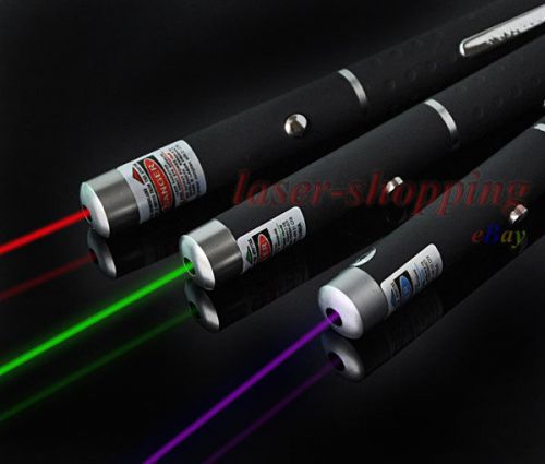 3PCS 5mW Purple Blue+Green+RED Beam Lazer Laser Light Pointer Pen Toy/GIFT New