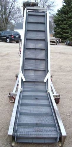 24 Inch Intralox Belt Z Flow Conveyor Stainless Steel