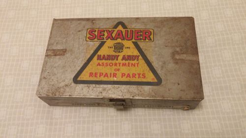 Vtg SEXAUER HANDY ANDY  METAL STORAGE No. A-1 COMPRESSION ASSORTMENT