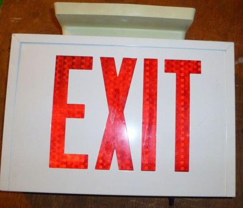 Vintage metal EXIT Sign with test button
