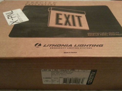 Lithonia lighting lrp w 1rc 120/277 pnl exit light for sale