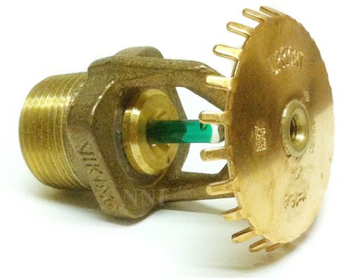 Viking K 16.8, 200*F 3/4&#034; Brass Upright Extra Hazard Fire Sprinkler Head - VK580