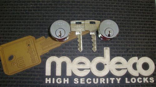 2 new high security assa abloy mortise cyl x chrome 26d twin v-10 #v6551 2 keys for sale