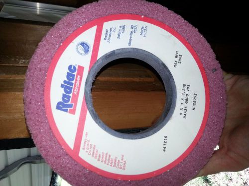 Radiac Abrasives  8 x 3 X 3.300 Grinding Wheel  RAA36 G800 VOS N325252 441219