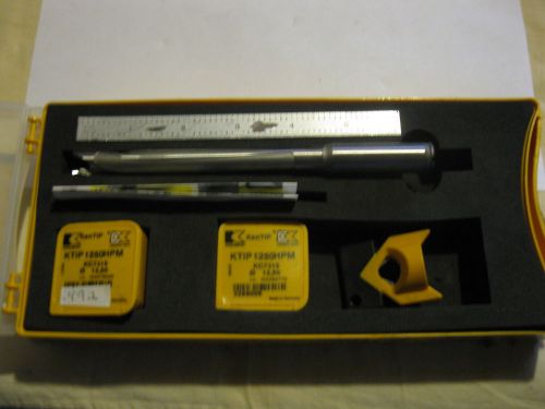 kennametal carbide insert  drill.with 2 new tips @ .492.coolant thru.