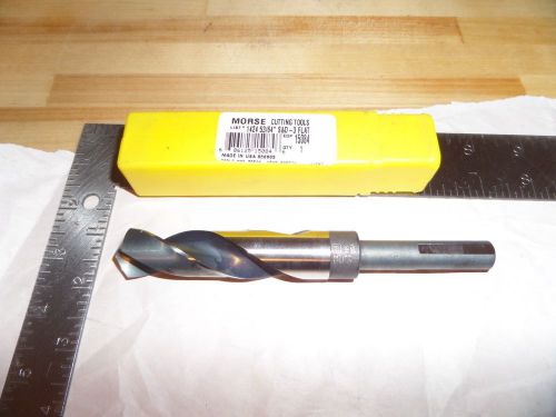 Morse Cutting Tools # 1424 - 53/64&#034; Reduced Shank 1/2&#034; 3-Flat Shank; HS  ((#D4))