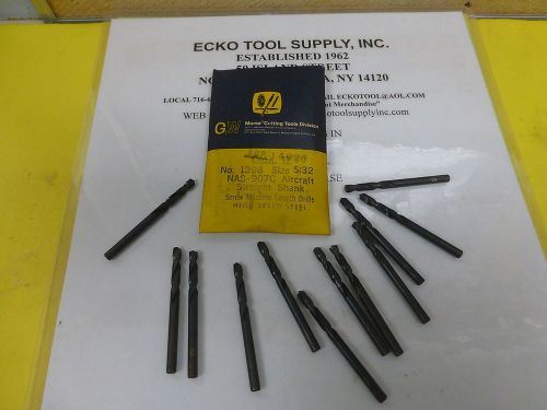 Screw machine drill 5/32&#034; high speed 135 spl pt black ox new morse 12 pcs $4.85 for sale