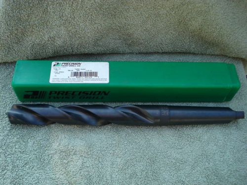 Precision 1-5/16&#034; #4mt hss black oxide high speed steel twist drill for sale