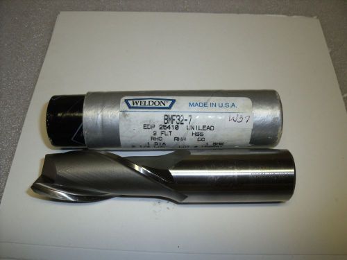 1&#034; x 1&#034; x 2-1/4” x 4-3/4&#034; 2 FL BMF32-7 Weldon Tool End Mill-W37