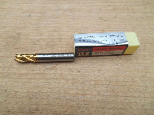 NACHI TI-X  HS-CO, 3/8&#034; 4 FLT. ROUGHING END MILL