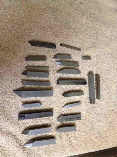 Miscellaneous group of  cutting tools  from metal lathe came in a box lot for sale