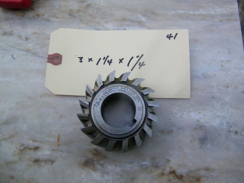 NIAGARA - USA - STRAIGHT SIDE MILLING CUTTER - 3 X 1 1/4 X 1 1/4, 16 TEETH