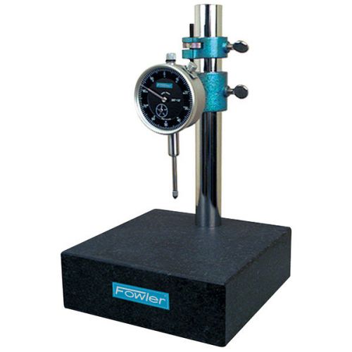 Fowler 52-580-109 Granite Gage Stand with Dial Indicator - Height: 8&#034;, Graduati