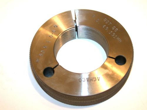 AGMACO NO GO THREAD RING GAGE  M50 X 1.0-6g -FREE SHIPPING