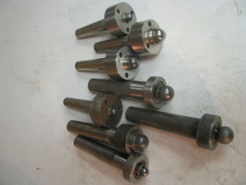 Lot of 8 - Morse Taper Dead Center w/ Carbide Ball End - DM31