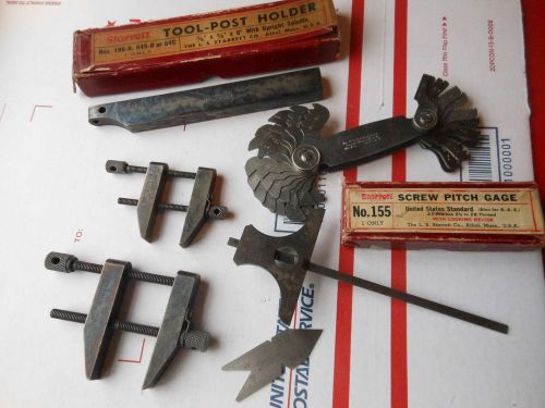 Vintage Starrett measurement and accessory lot/set- Great Shape!