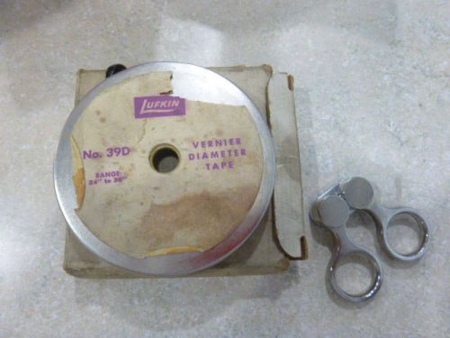 LUFKIN  PI TAPE  RANGE 24 To 36 Inch  VERNIER DIAMETER TAPE  NO. 39D  USED